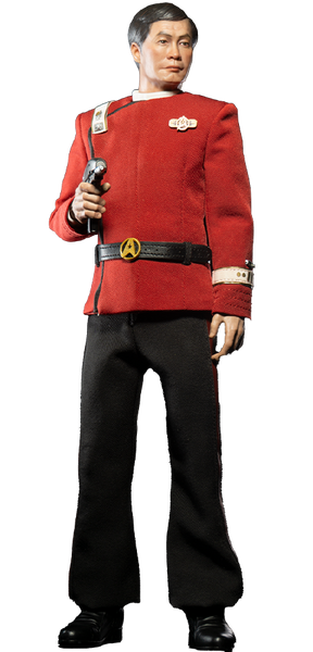 Captain Hikaru Sulu – EXO-6 – ActionFigure Brasil — com base expositora