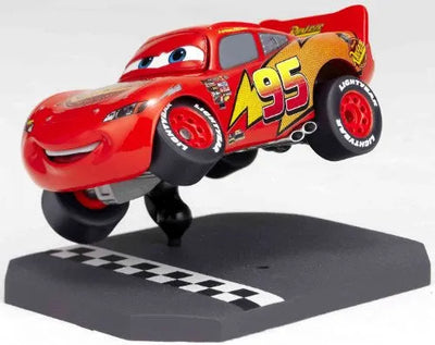 Cars - Lightning McQueen - Revoltech - Revoltech Pixar Figure Collection - 3 (Kaiyodo Pixar The Walt Disney Company)ㅤ – Kaiyodo – ActionFigureBrasil — com base expositora