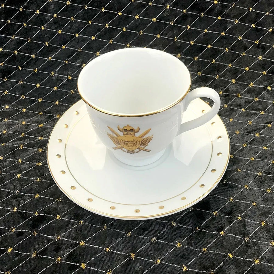 Castle Grayskull Crest Porcelain Cup & Saucer Set – Factory Entertainment – ActionFigure Brasil