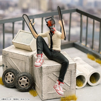 Chainsaw Man - Denji - Premium Chokonose Figure (SEGA)ㅤ – SEGA – ActionFigureBrasil — com base expositora