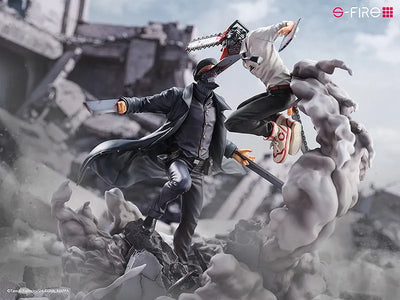 Chainsaw Man vs. Samurai Sword – SEGA – ActionFigure Brasil — com base expositora