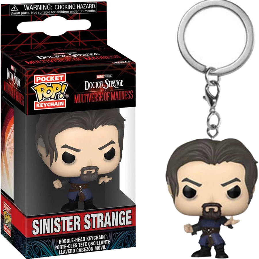 CHAVEIRO FUNKO POCKET POP KEYCHAIN MARVEL DOCTOR STRANGE IN THE MULTIVERSE OF MADNESS - SINISTER STRANGE BRINDE