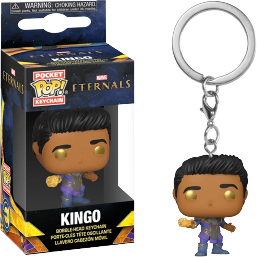 CHAVEIRO FUNKO POCKET POP KEYCHAIN MARVEL ETERNALS - KINGO BRINDE