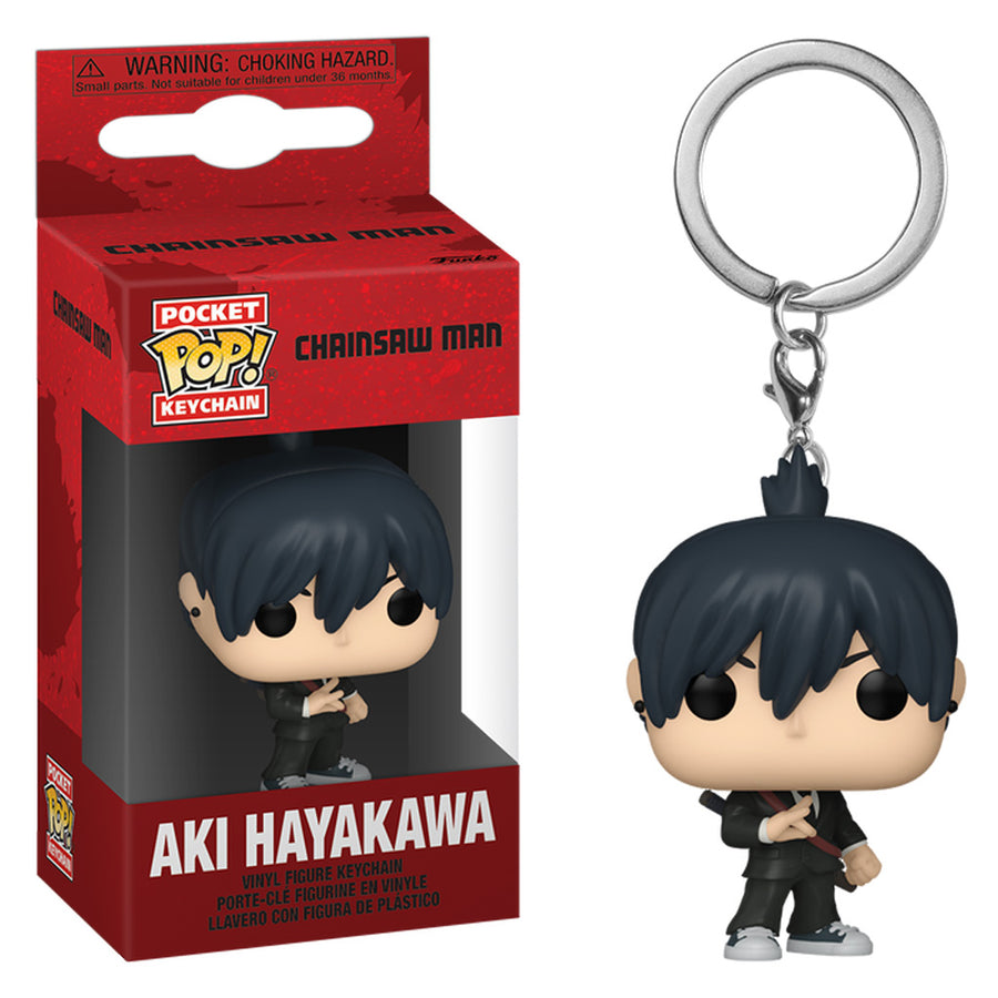 CHAVEIRO FUNKO POP KEYCHAIN CHAINSAW MAN - AKI HAYAKAWA (83633) BRINDE