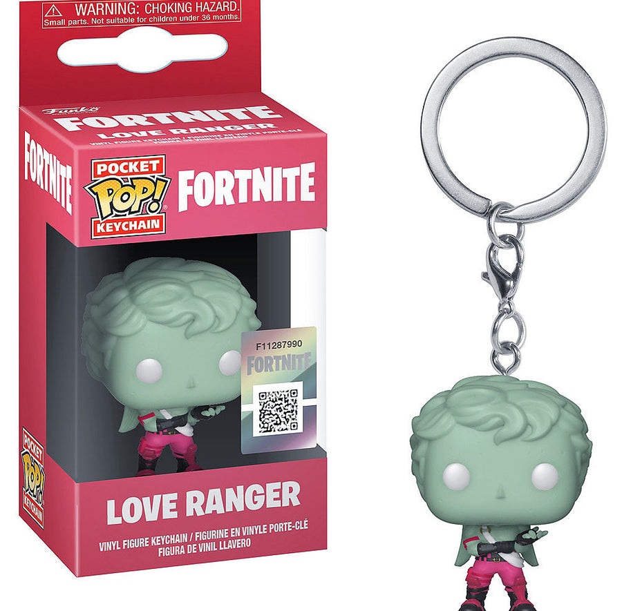 CHAVEIRO FUNKO POP - KEYCHAIN FORTNITE LOVE RANGER BRINDE