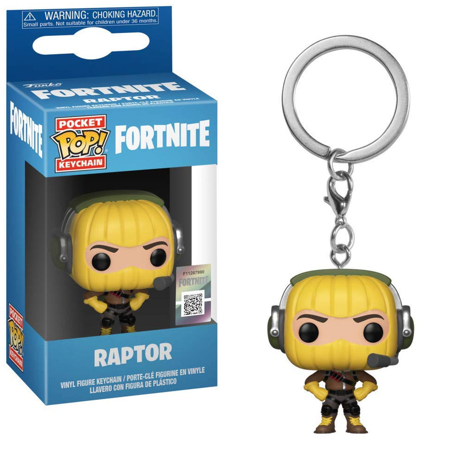 CHAVEIRO FUNKO POP - KEYCHAIN FORTNITE RAPTOR BRINDE