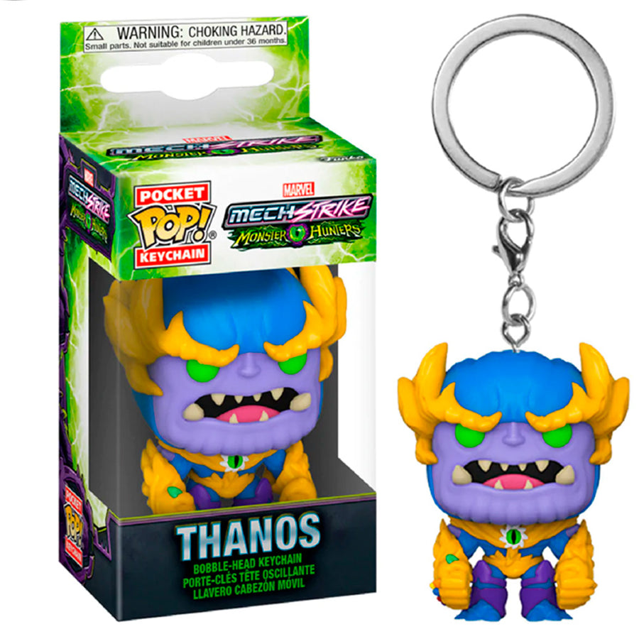 CHAVEIRO FUNKO POP KEYCHAIN MARVEL MONSTER HUNTERS - THANOS