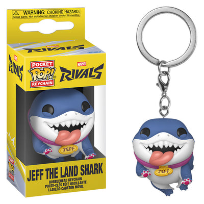 CHAVEIRO FUNKO POP KEYCHAIN MARVEL RIVALS - JEFF THE LAND SHARK (88172)
