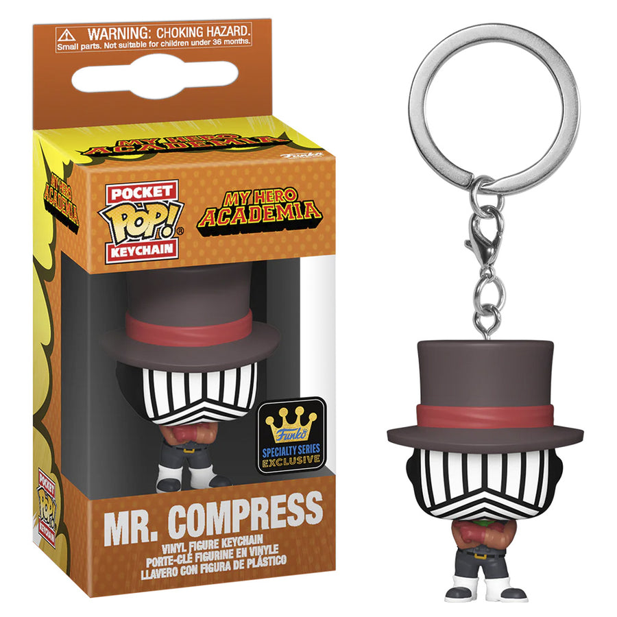 CHAVEIRO FUNKO POP KEYCHAIN MY HERO ACADEMIA EXCLUSIVE - MR.COMPRESS (69749) BRINDE