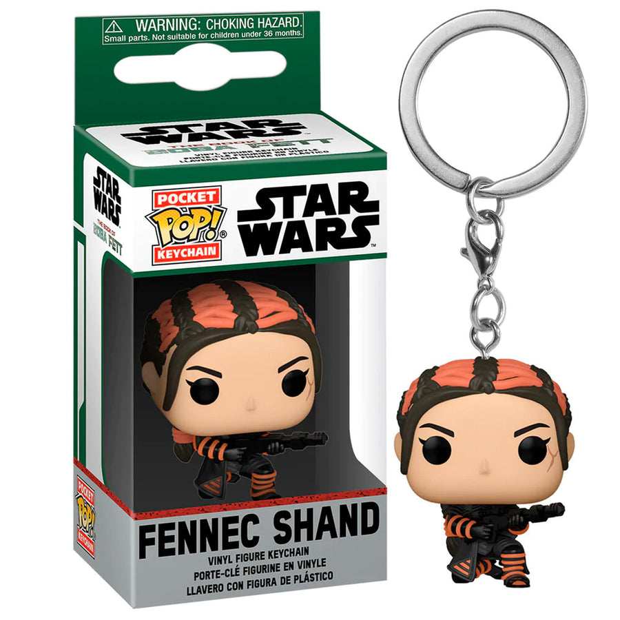 CHAVEIRO FUNKO POP KEYCHAIN STAR WARS BOBA FETT - FENNEC SHAND BRINDE