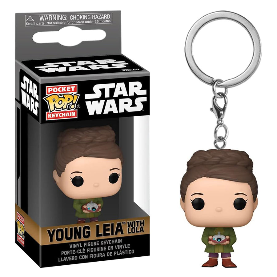 CHAVEIRO FUNKO POP KEYCHAIN STAR WARS OBI-WAN: KENOBI - YOUNG LEIA (67582) BRINDE
