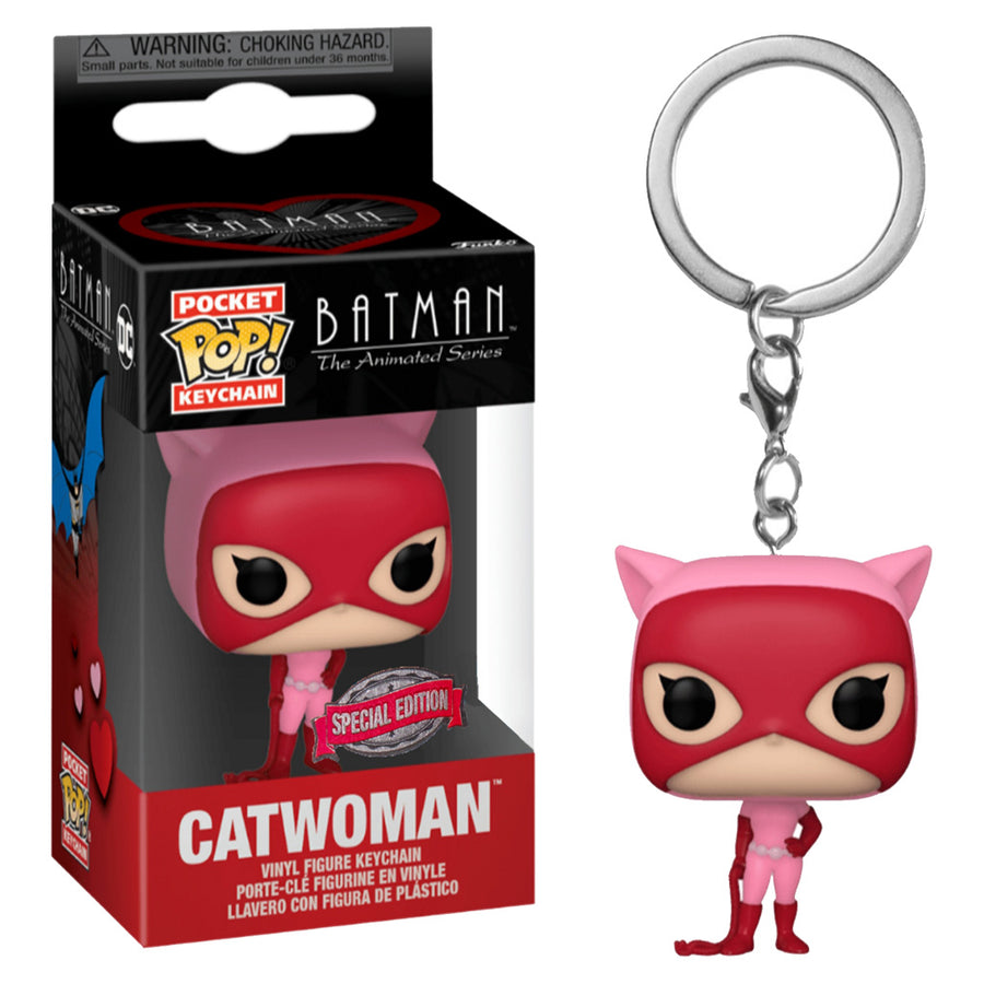 CHAVEIRO FUNKO POP KEYCHAIN THE BATMAN THE ANIMATED SERIES EXCLUSIVE - CATWOMAN BRINDE