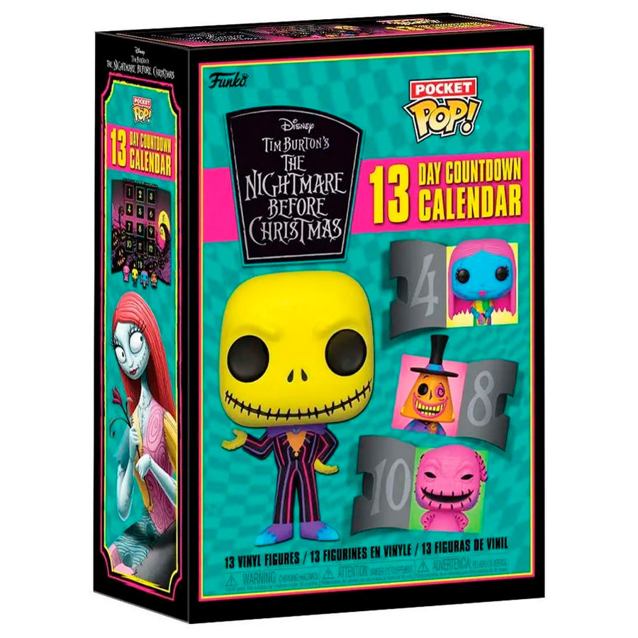 CALENDÁRIO FUNKO POP POCKET CALENDAR DISNEY - THE NIGHTMARE BEFORE CHRISTMAS 2022 (BLACKLIGHT)