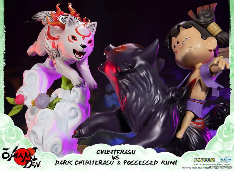 Chibiterasu vs Dark Chibiterasu & Possessed Kuni – First 4 Figures – ActionFigure Brasil