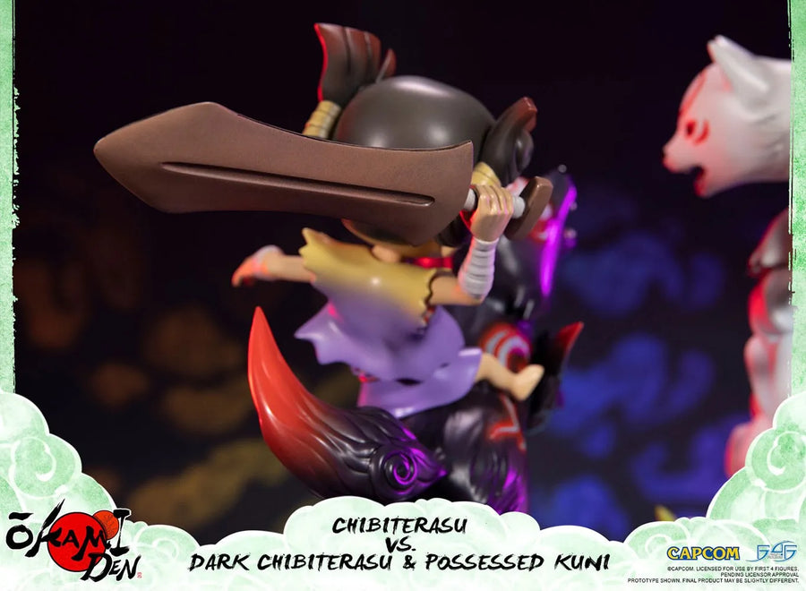 Chibiterasu vs Dark Chibiterasu & Possessed Kuni – First 4 Figures – ActionFigure Brasil