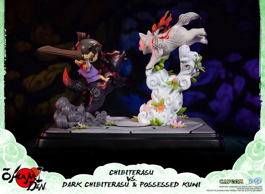 Chibiterasu vs Dark Chibiterasu & Possessed Kuni – First 4 Figures – ActionFigure Brasil