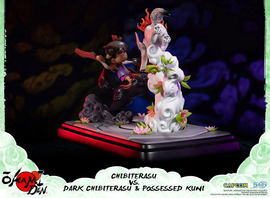 Chibiterasu vs Dark Chibiterasu & Possessed Kuni – First 4 Figures – ActionFigure Brasil