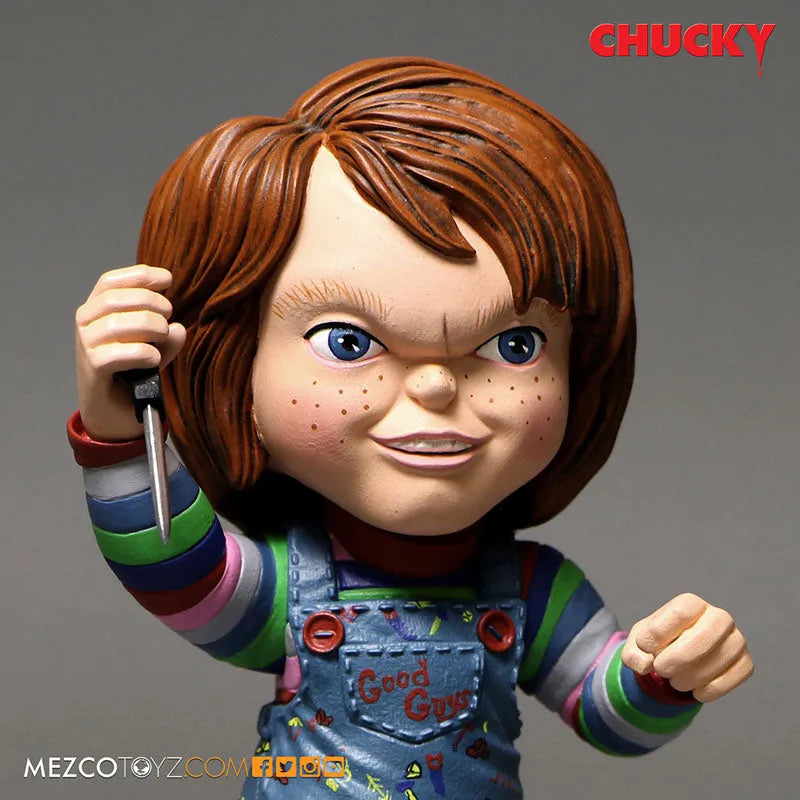 Child's Play Stylized Roto Figure Good Guy Chuckyㅤ – Mezco – ActionFigureBrasil