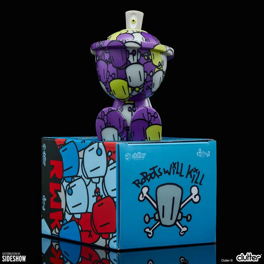 Chris RWK (Purple GID) Canbot - LIMITED EDITION (Variant) – Clutter Studios – ActionFigure Brasil
