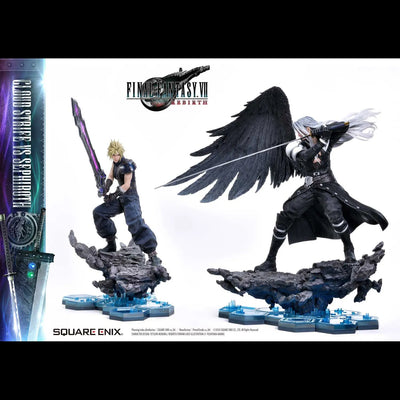 Cloud Strife vs. Sephiroth Set (Cloud Strife vs Sephiroth Set) – Square Enix – ActionFigure Brasil — iluminação de estúdio