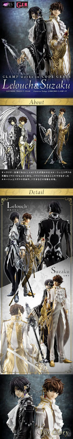 Code Geass - Hangyaku no Lelouch R2 - Kururugi Suzaku - Lelouch Lamperouge - G.E.M. - 1/8 (MegaHouse)ㅤ – MegaHouse – ActionFigureBrasil