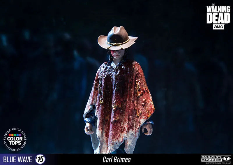 Color Tops Blue Wave - The Walking Dead: Carl Grimes 7 Inch Action Figureㅤ – McFarlane Toys – ActionFigureBrasil