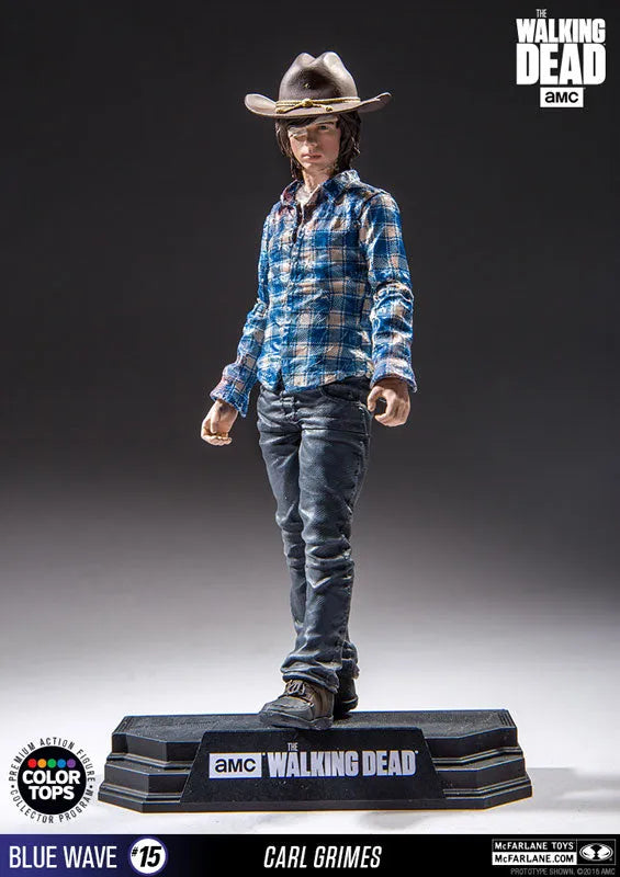 Color Tops Blue Wave - The Walking Dead: Carl Grimes 7 Inch Action Figureㅤ – McFarlane Toys – ActionFigureBrasil