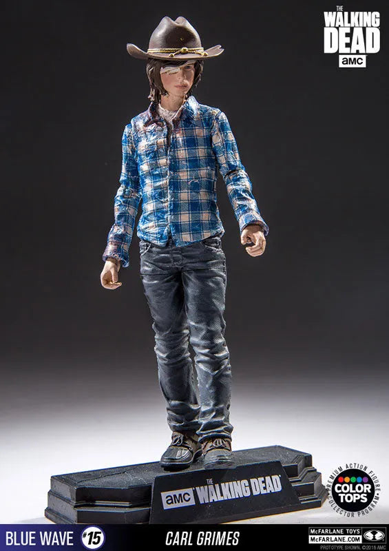Color Tops Blue Wave - The Walking Dead: Carl Grimes 7 Inch Action Figureㅤ – McFarlane Toys – ActionFigureBrasil