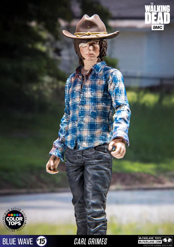 Color Tops Blue Wave - The Walking Dead: Carl Grimes 7 Inch Action Figureㅤ – McFarlane Toys – ActionFigureBrasil