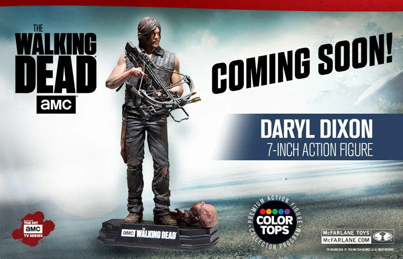 Color Tops Red Wave - The Walking Dead: Daryl Dixon 8 Inch Action Figureㅤ – McFarlane Toys – ActionFigureBrasil