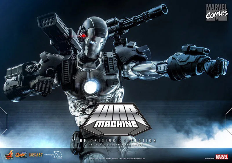 Comic Masterpiece DIECAST Marvel Comics Origins Collection War Machineㅤ – Hot Toys – ActionFigureBrasil