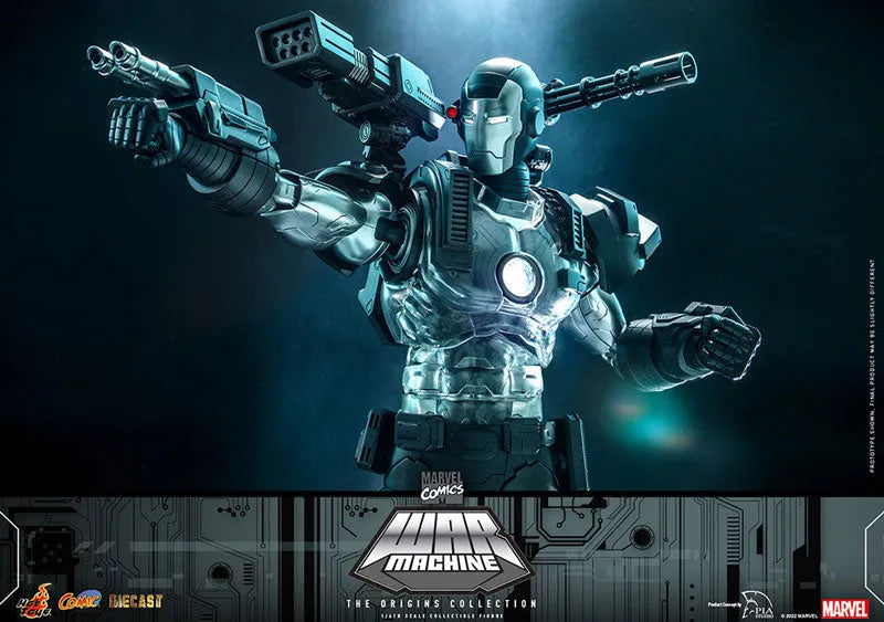 Comic Masterpiece DIECAST Marvel Comics Origins Collection War Machineㅤ – Hot Toys – ActionFigureBrasil