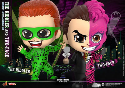 CosBaby "Batman Forever" [Size S] Riddler & Two Face (Set of 2)ㅤ – Hot Toys – ActionFigureBrasil — ângulo diferente