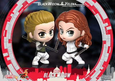 CosBaby "Black Widow" [Size S] Black Widow & Yelena Belova (2 Figures Set)ㅤ – Hot Toys – ActionFigureBrasil — ângulo diferente