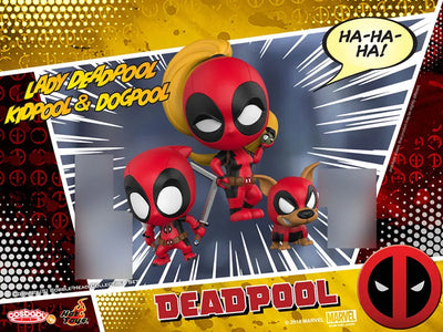 CosBaby "Marvel Comics" [Size S] Lady Deadpool & Kidpool & Dogpool (3Figure Set)ㅤ – Puella Magi Madoka Magica – ActionFigureBrasil