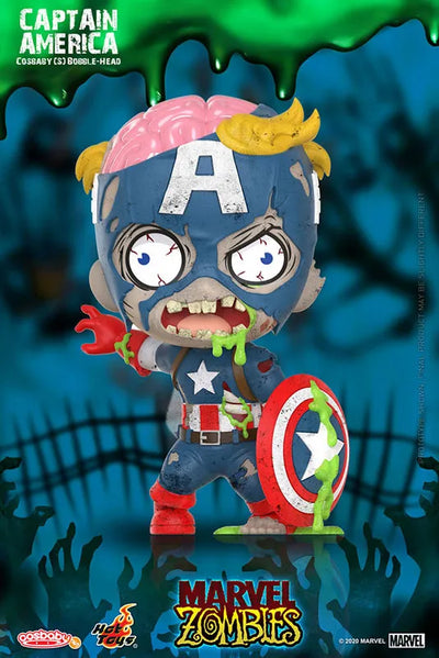 CosBaby "Marvel Comics" [Size S] "Marvel Zombies" Captain Americaㅤ – Hot Toys – ActionFigureBrasil
