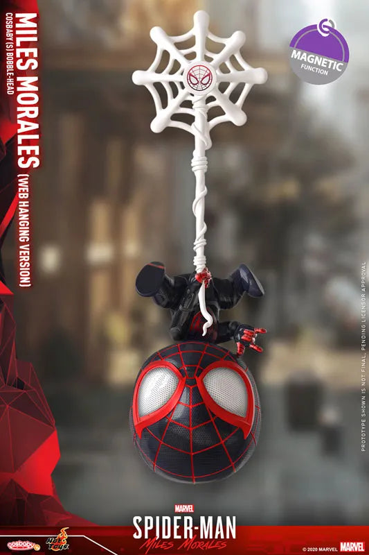 CosBaby Marvel's Spider-Man: Miles Morales Size S Miles Morales / Spider-Man (Web Hanging)ㅤ – Hot Toys – ActionFigureBrasil
