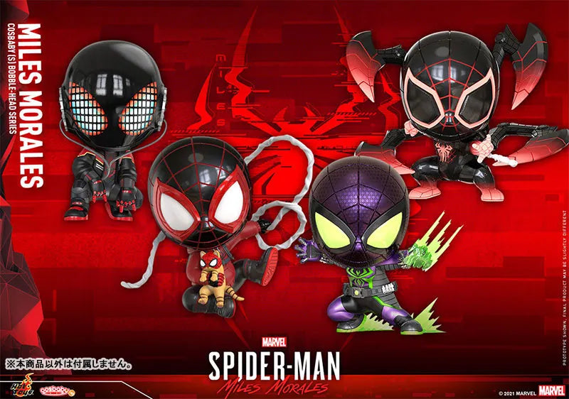 CosBaby [Size S] Miles Morales / Spider-Man (Programable Matter Suit Ver.)ㅤ – Hot Toys – ActionFigureBrasil
