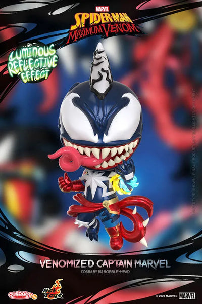 CosBaby "Spider-Man: Maximum Venom" [Size S] Captain Marvel (Venomized Ver.)ㅤ – Hot Toys – ActionFigureBrasil
