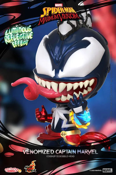 CosBaby "Spider-Man: Maximum Venom" [Size S] Captain Marvel (Venomized Ver.)ㅤ – Hot Toys – ActionFigureBrasil — ângulo diferente