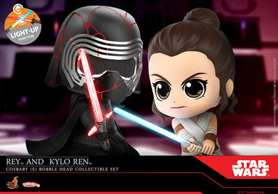 CosBaby "STAR WARS: THE RISE OF SKYWALKER" [Size S] Rey & Kylo Ren (2 Figures Set)ㅤ – Hot Toys – ActionFigureBrasil — ângulo diferente