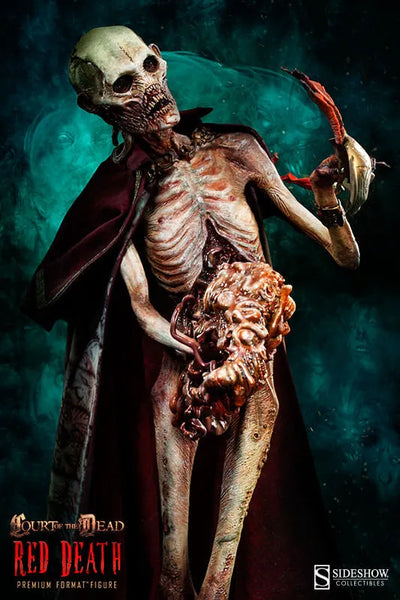 Court of the Dead 1/4 Scale Premium Figure - The Red Deathㅤ – Sideshow Collectibles – ActionFigureBrasil — embalagem