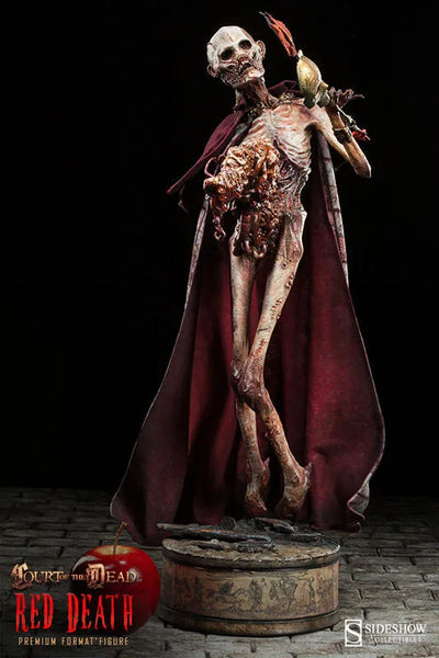 Court of the Dead 1/4 Scale Premium Figure - The Red Deathㅤ – Sideshow Collectibles – ActionFigureBrasil — com base expositora