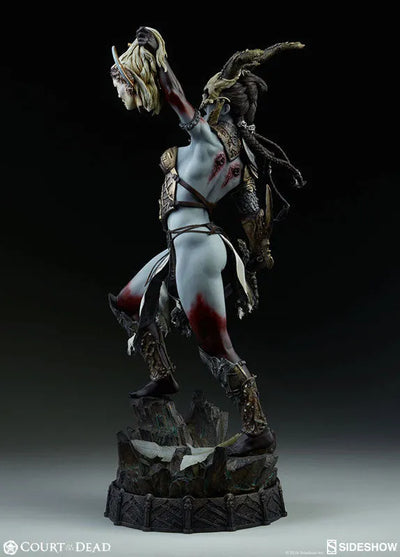 Court of the Dead - Premium Format Figure: Kier / Death's Warbringer(Provisional Pre-order)ㅤ – Sideshow Collectibles – ActionFigureBrasil — ângulo diferente