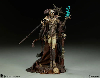 "Court of the Dead" Prestige Statuette Collection Xiall /Osteomancer's Vision(Provisional Pre-order)ㅤ – Sideshow Collectibles – ActionFigureBrasil — ângulo diferente