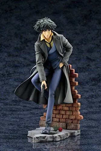 Cowboy Bebop: Spike Spiegel 1/8 ARTFX Jㅤ – Kotobukiya – ActionFigureBrasil — com base expositora