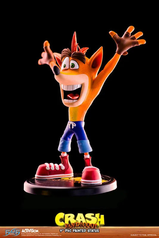 Crash Bandicoot / Crash Bandicoot 9 Inch PVC Statueㅤ – First 4 Figures – ActionFigureBrasil