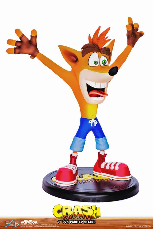 Crash Bandicoot / Crash Bandicoot 9 Inch PVC Statueㅤ – First 4 Figures – ActionFigureBrasil