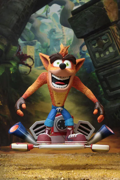 Crash Bandicoot - Hover Board Crash Bandicoot 5.5 Inch Action Figureㅤ – NECA – ActionFigureBrasil — embalagem