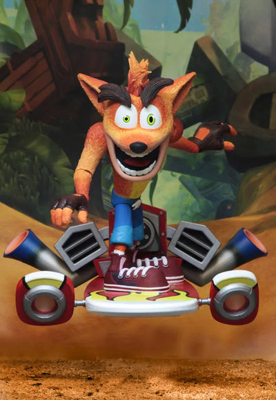 Crash Bandicoot - Hover Board Crash Bandicoot 5.5 Inch Action Figureㅤ – NECA – ActionFigureBrasil — acessórios